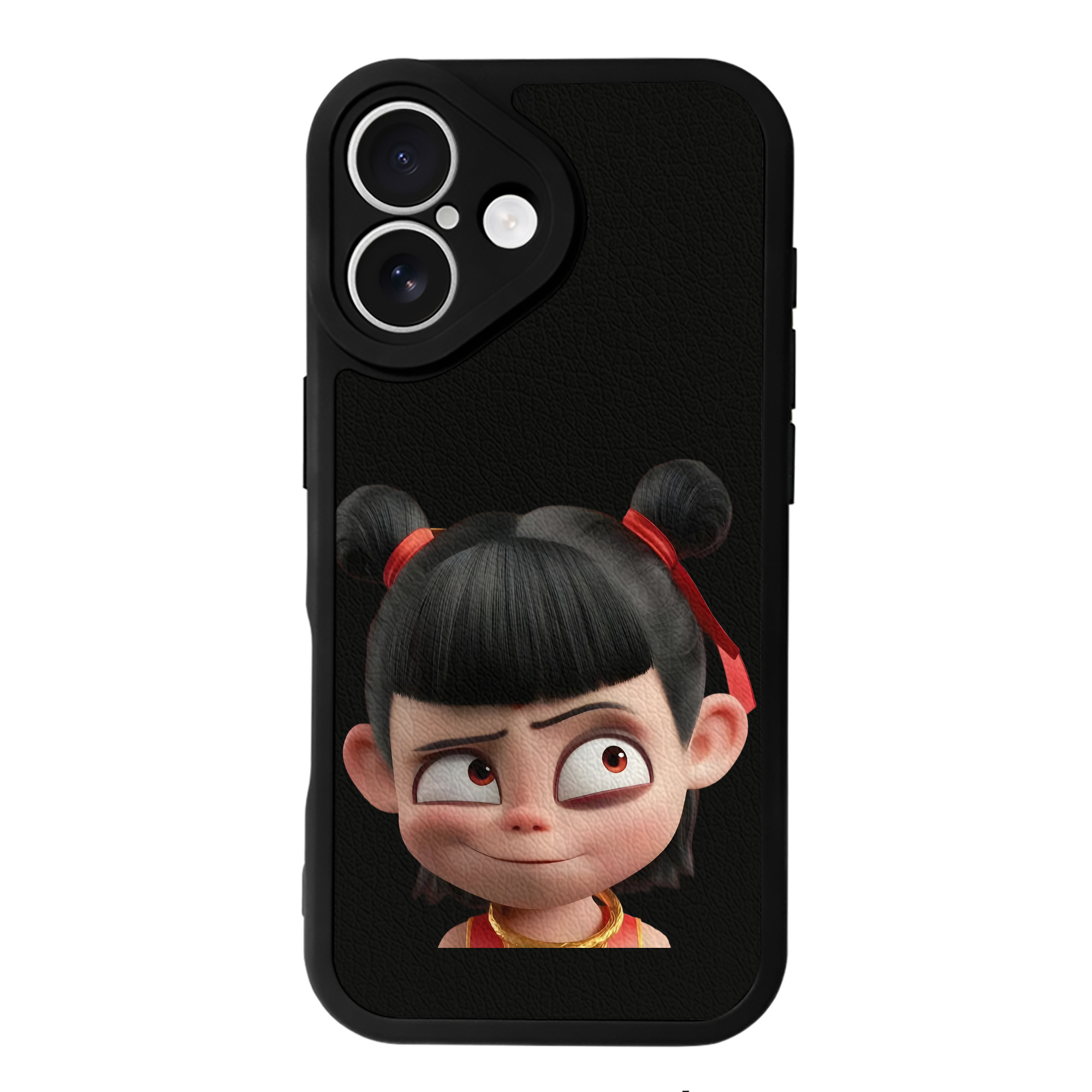 （画像用） Ne Zha 2 ナタ 魔童の大暴れ 【iPhone 16シリーズ対応】シリコンスマホケース（レザー調） 材質：シリコン